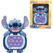 Stitch Drückspiel - Lexibook - Schnelles Drücken - Disney Stitch - Blau - 10 Antistressblasen - 999 Level - 6 Spielmodi - Ab 6 Jahren
