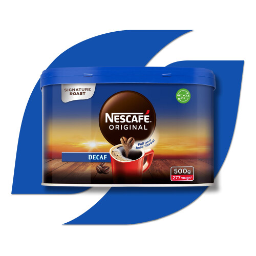 Nescafe NESCAFÉ Original Decaf Instant Coffee 500g Tin (Pack 10) 1