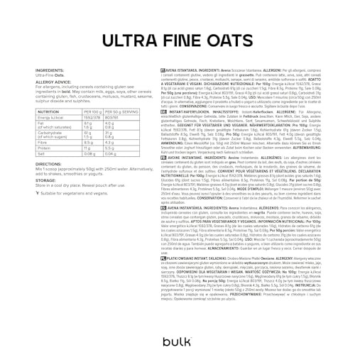 Bulk Ultra Fine Scottish Oats, 1kg, 20 Servings, Packaging May Vary 1