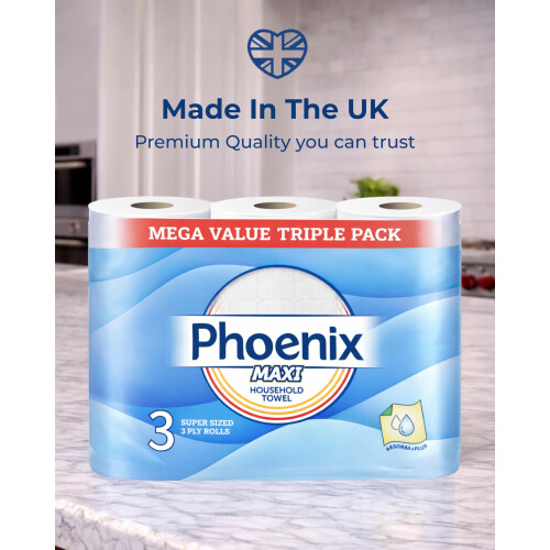Phoenix Phoenix Maxi 3 Ply Kitchen Rolls - 15 Super 2