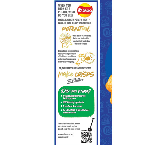 Walkers Walkers Cheese & Onion Crisps 6 Pack (18 Packs) 2