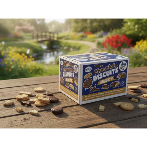 Broken Chocolate Biscuits Assortment 1kg, Mega Biscuits Gift Pack 1