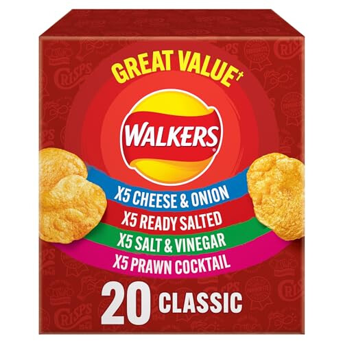 Walkers Walkers Classic Variety Crisps Box 20 x 25g (Pack 2) 2