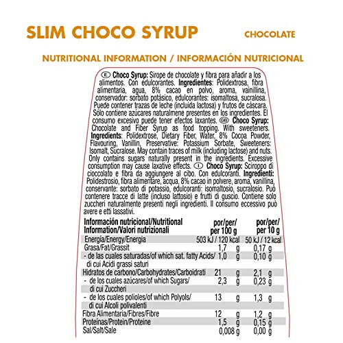 Weider Victory Syrups Slim Choco. Chocolate Syrup. Zero Fats & Zero 2