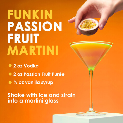 FUNKIN Passion Fruit Puree Cocktail Mixer | Made w/ Real Passionfruit 2