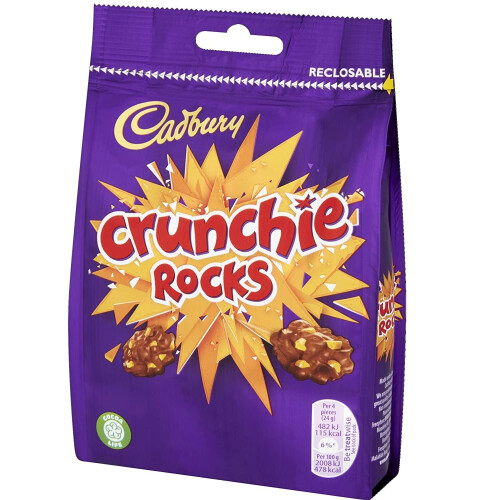 Cadbury Cadbury Crunchie Rocks Sharing Bag 130g (Pack 5) 2