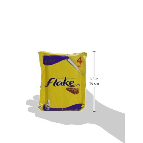 Cadbury Cadbury Flake Chocolate Bars, Pack 4 Bars, 102g 2
