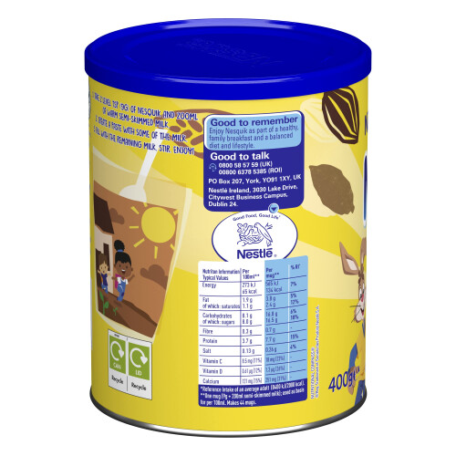 Nesquik Hot Chocolate 400g (Pack 2) 1