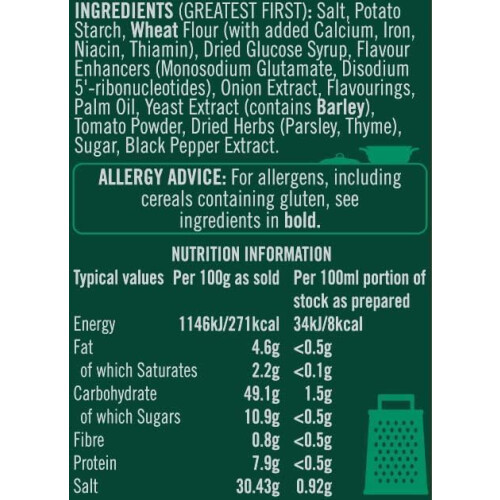 OXO 24 Vegetable Stock Cubes - Full - Flavour, Plant 1