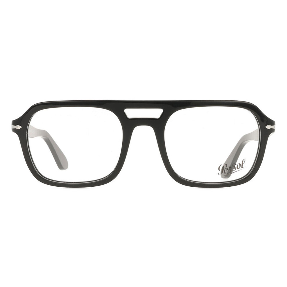 Persol Unisex Black Square Acetate Eyeglasses Online - Full Rim - Po3394v - Image 4