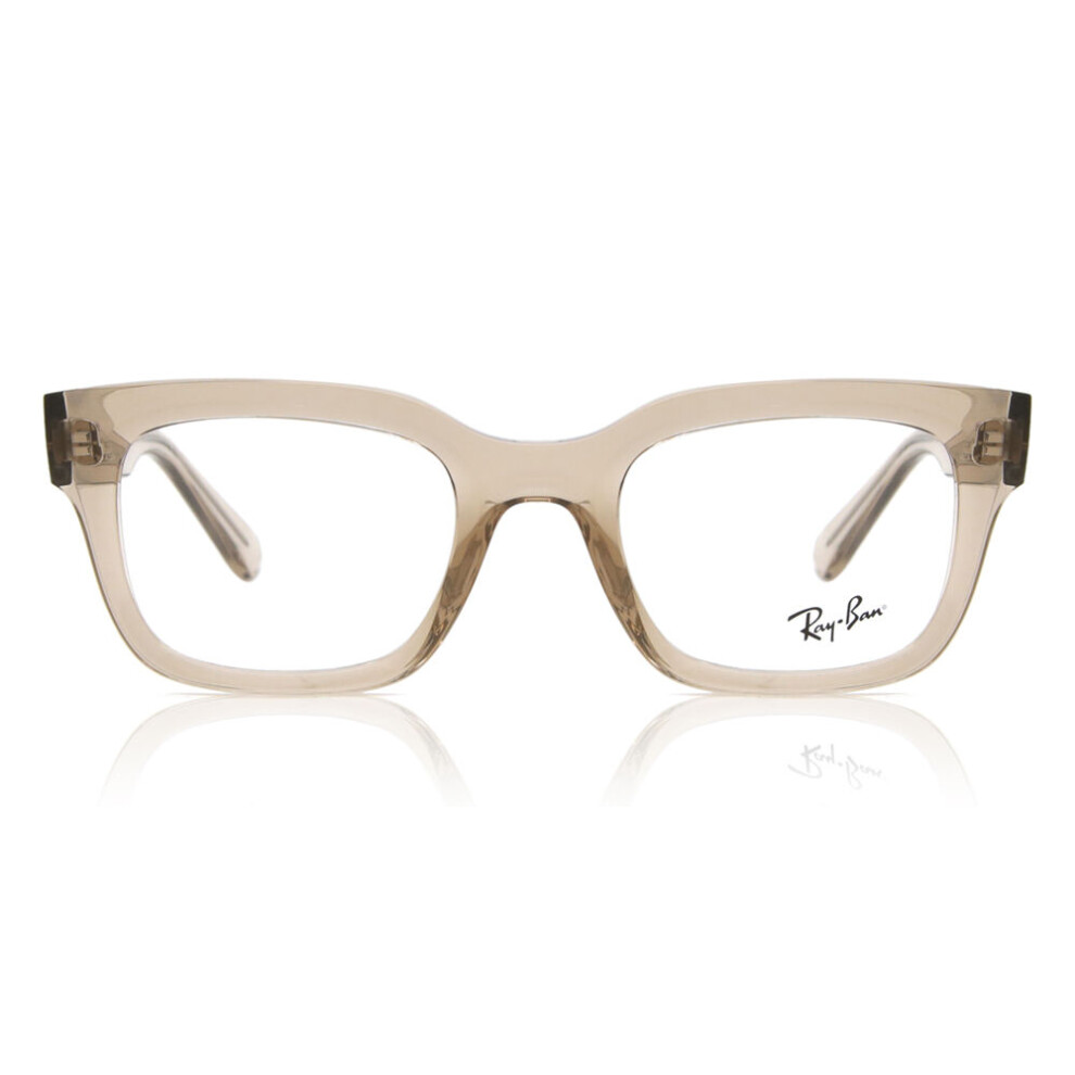 Ray - Ban Unisex Transparent Ray - Ban Rx7217 Chad 8317 Optical Frames Acetate Brown Squared Normal - Image 3