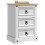 VidaXL vidaXL Bedside Table Corona White 45 x 35 x 64 cm Solid Pine Wood 4