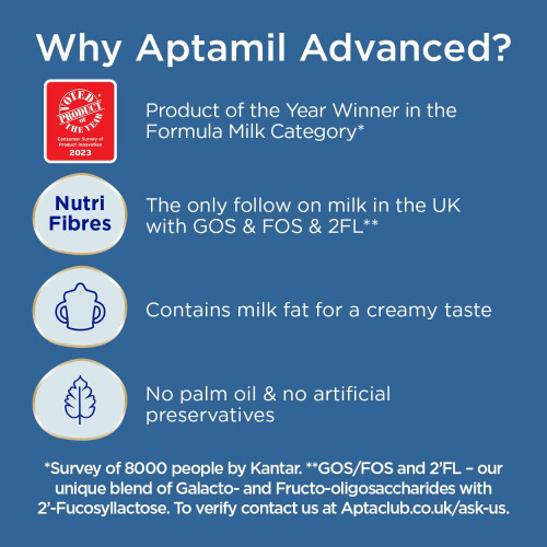 Aptamil Aptamil Advanced 2 Follow On Baby Milk Powder Formula, 6 2