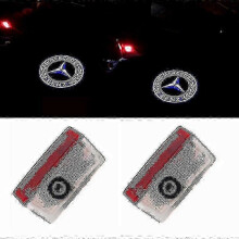 2x Car Door LED Logo Projector Light for Mercedes-Benz GLS/GLC/GLB/GLA/A/B/C/E-Class
