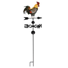 Metal Weather Vane with Rooster Ornament Wind Vane Weather Vain for Roof Weather Vanes for Roofs Rooster Weathervane