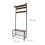 Entryway Iron Coat Bench Set (2-Piece) - Iron Coat Rack with Shoe Bench & Fabric Storage Box 6