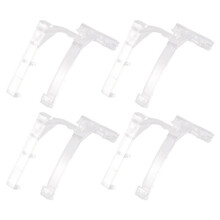 Clips de Cenefa Soportes de PláStico para Persianas Verticales Persianas Verticales de 3,5 Pulgadas Transparentes para Persianas Piezas Componentes