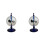 2X 4 Blades Rotating Glass Windmill Solar Powered Crookes Radiometer Light Mill/Educational Teaching Study Tool A 1