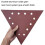 60 Peças de 11-1/4 Polegadas de Lixa de Gancho e Laço Triangular para Lixadeira de Drywall - 10 Peças Cada 60 80 100 120 150 240 Lixa 4