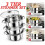 4PC Stainless Steel 3 Tier Steamer Pot Set 25cm 1