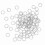 500-Piece Open Jump Rings for Jewelry Making, 4mm, Silver 1