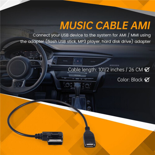 Recent cable adapters AMI MDI MMI for  and  / GLI /  / CC /  /  / USB Audio MP3 music interface 1