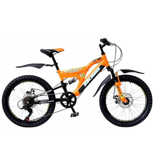 Boss Stealth Orange MTB 20 inch frame