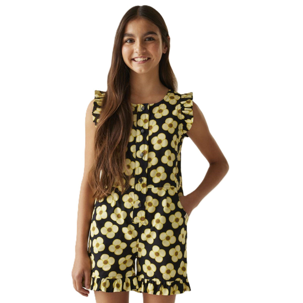 Regatta (3 - 4 Yrs, Spining Flower Black) Kids Orla Kiely Playsuit Dress