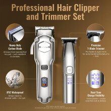 Jack&Rose Hair Clippers Men and Trimmers Set, IPX7 Waterproof Cordless Hair Clippers for Men Haircut