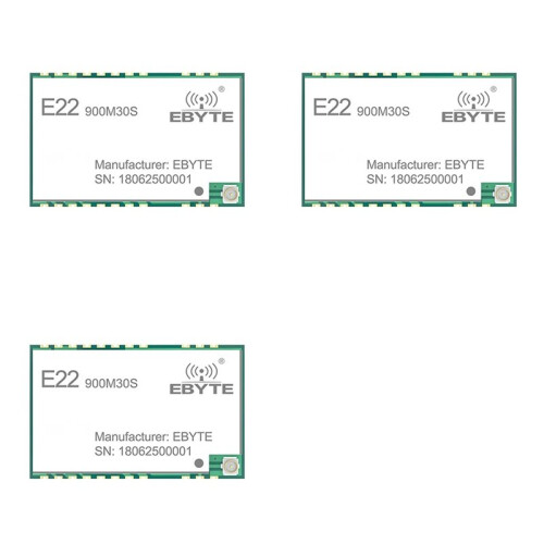 3X EBYTE SX1262 LoRa Module 32MHz High-Precision TCXO E22-900M30S 850-930MHz 30dBm 12km SPI Interface Module Low Power