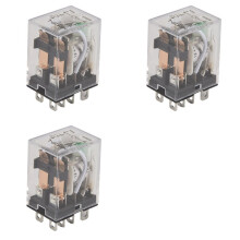 3X 12V Spole 10A 240VAC 28VDC DPDT Elektromagnetiskt Relä JQX-13F2Z
