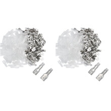 400PCS Maschio / Femmina Spade Crimp Terminali Connettore Guaina Isolante Elettrica Wire Wrap, 4.8MM