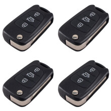 4X 3 Buttons Flip Folding Remote Key Shell Case for I20 I30 I35 IX20 IX35