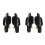 4Pcs Car Front Left + Right Exterior Door Handle for  Pajero Montero MK3 V73 V75 V77 V78 2000-2006 MR653473 2