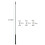 6X Antena de Teto AM/FM de 21,5 Polegadas Mastro de Carro para  Focus 2000-2007 98BZ18A886AA-CR198 Acessórios de Carro 6