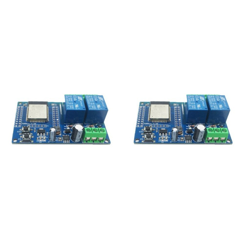 2X Dual-Channel WIFI Relay Module ESP32-WROOM Development Board Secondary Development DC5-60V Power Supply