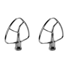 2X Batteur Plat en Acier Inoxydable pour Kitchen Aid 4,5 Qt - 5 Qt Accessoires de Mélangeur Inclinable pour Accessoire de Cuisson de Cuisine
