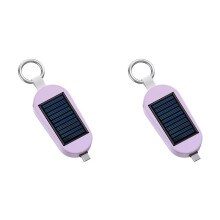 2X Emergency Power Bank Portable Solar Charger Type C Fast Charging Power Bank 3000mAh Port for