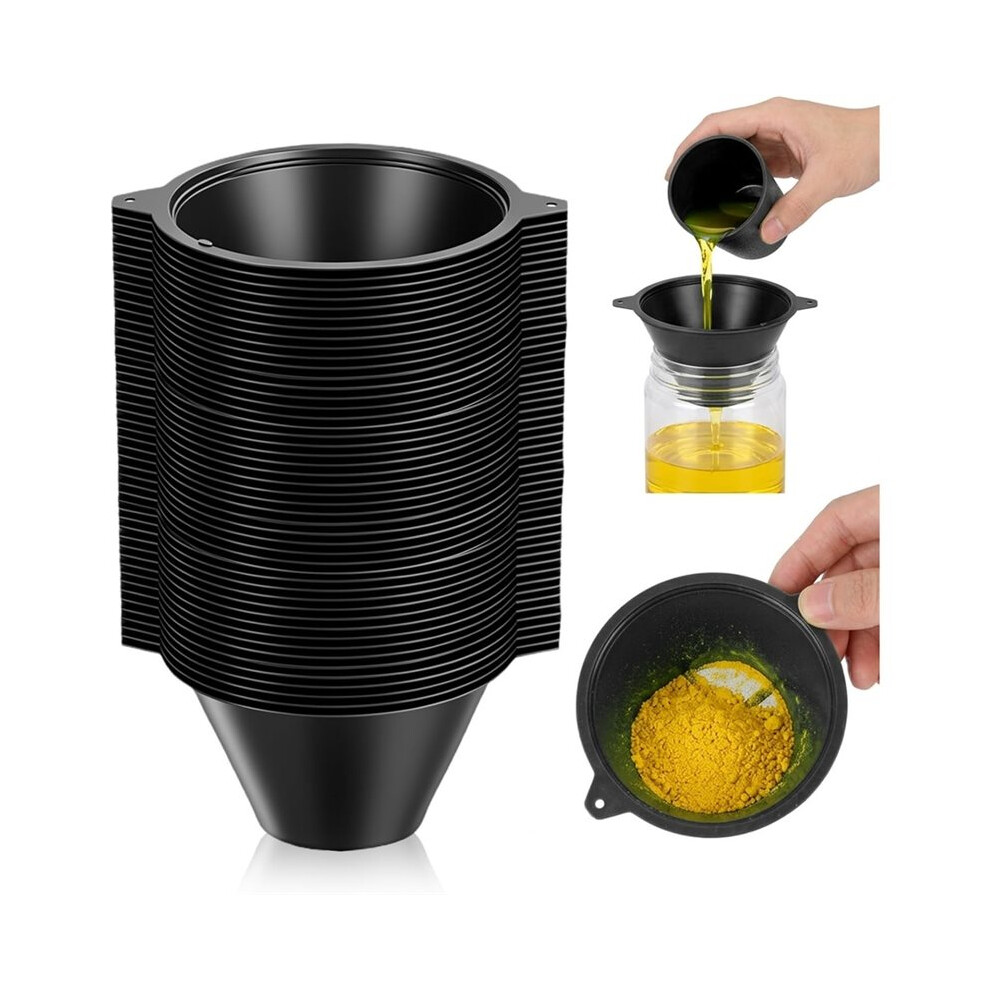 100 Pcs Paint Filter Bulk, 100 Mm Plastic Paint Strainer With Fine Nylon Mesh Reusable Industrial Nylon Filter For Oil 4711528198594
