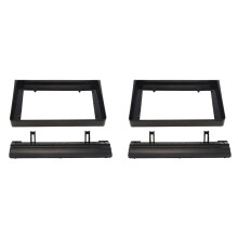 2pcs 9 Inch Radio Frame for Rio 2017 Fascias Dashboard Installation Surround Trim Kit Stereo Panel DVD Player Bezel