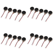 20pcs DC3V/0.1A 1.5V/0.05A 10x2.7mm Coin Mobile Phone Vibration Motor Silver