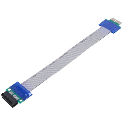 3X PCI-Express PCI-E 1X Riser Card Flex Extender Extension Cable for PC 2