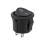 40 Pcs SPST Black Button /Off Round Rocker  AC 6A/125V 3A/250V 7