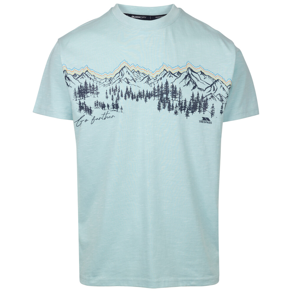 Trespass (Xl, Seafoam) Mens Casual Chest Print T-Shirt Kannur