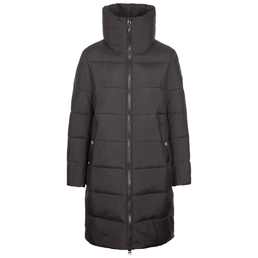 Trespass (16, Black) Womens Padded Jacket Deep Collar Faith