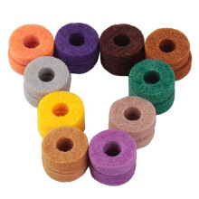 20 Teile Becken Ständer Filz Scheibe Pad Ersatz Runde Weiche für Trommel Set Becken (Zufällige Farbe)