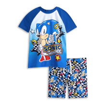 (4-5 Years) Sonic the Hedgehog 2 Piece Swim Set (Boys Blue)