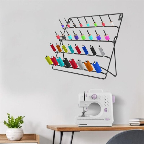 Thread Holder Wall Mount,32 Spools Sewing Thread Organizer,Sewing Thread Storage,Thread Rack,Spool Thread Holder,Thread 2