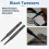 4.5 inch Length Black Plastic Anti-static Tweezers Repair Tool 2 4