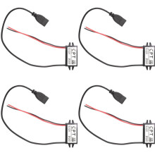 4X Car Power Converter 12V to 5V 3A Voltage Converter with Single USB Adapter Connectors for Phone Charging Car Audio